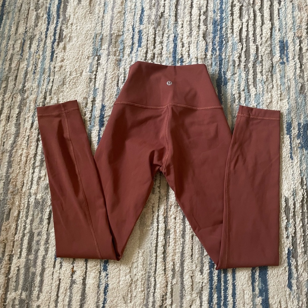 lululemon athletica High-Rise Leggings in Deep Brick